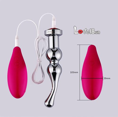 Cây rung kích điện inox 304 massage hậu môn kích thích khoái cảm cho nam giới